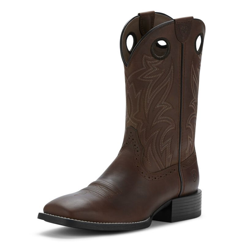 Ariat Western: Sport Sidebet Botas Western Hombre - Marrones Oscuro (VQUEZ7265)